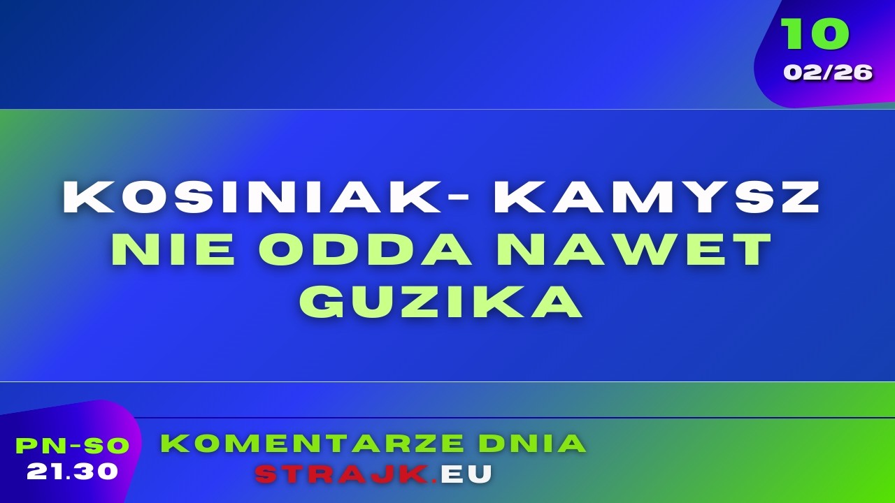 Komentarze dnia Strajku: Kosiniak- Kamysz nie odda nawet guzika
