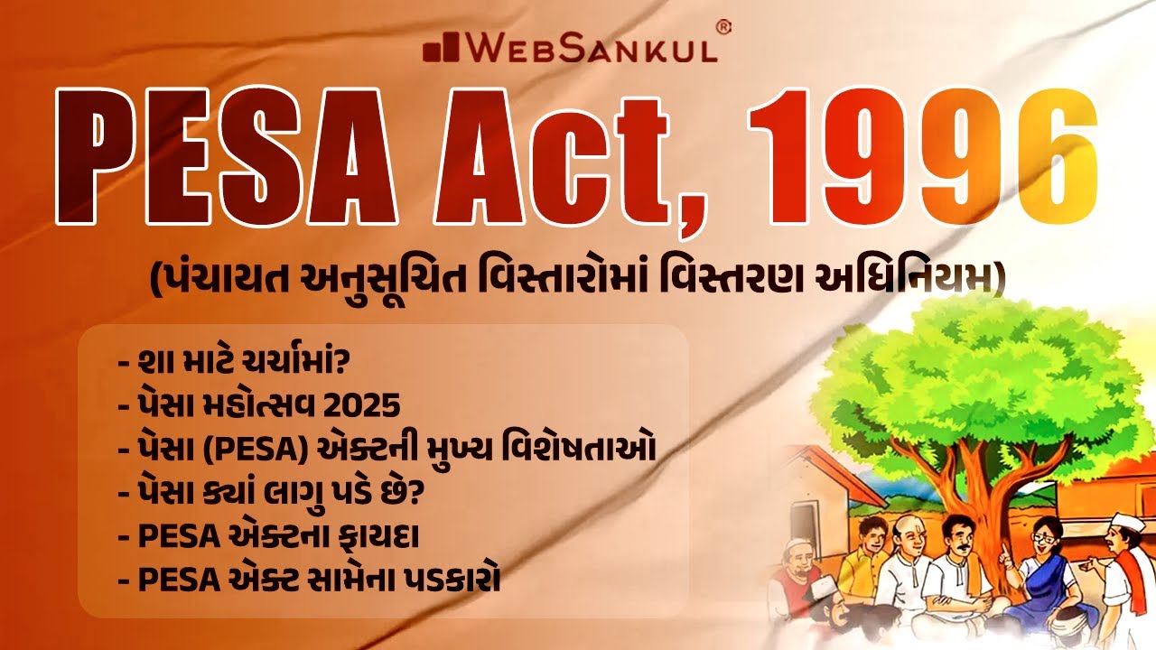 PESA Act, 1996 | શા માટે ચર્ચામાં? | Current Affairs | GPSC | GSSSB | GPSSB | Gujarat Police Bharti