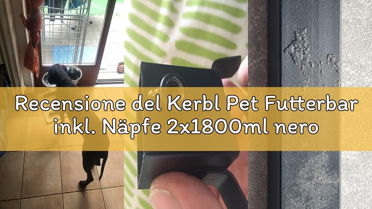 Recensione del Kerbl Pet Futterbar inkl. Näpfe 2x1800ml nero
