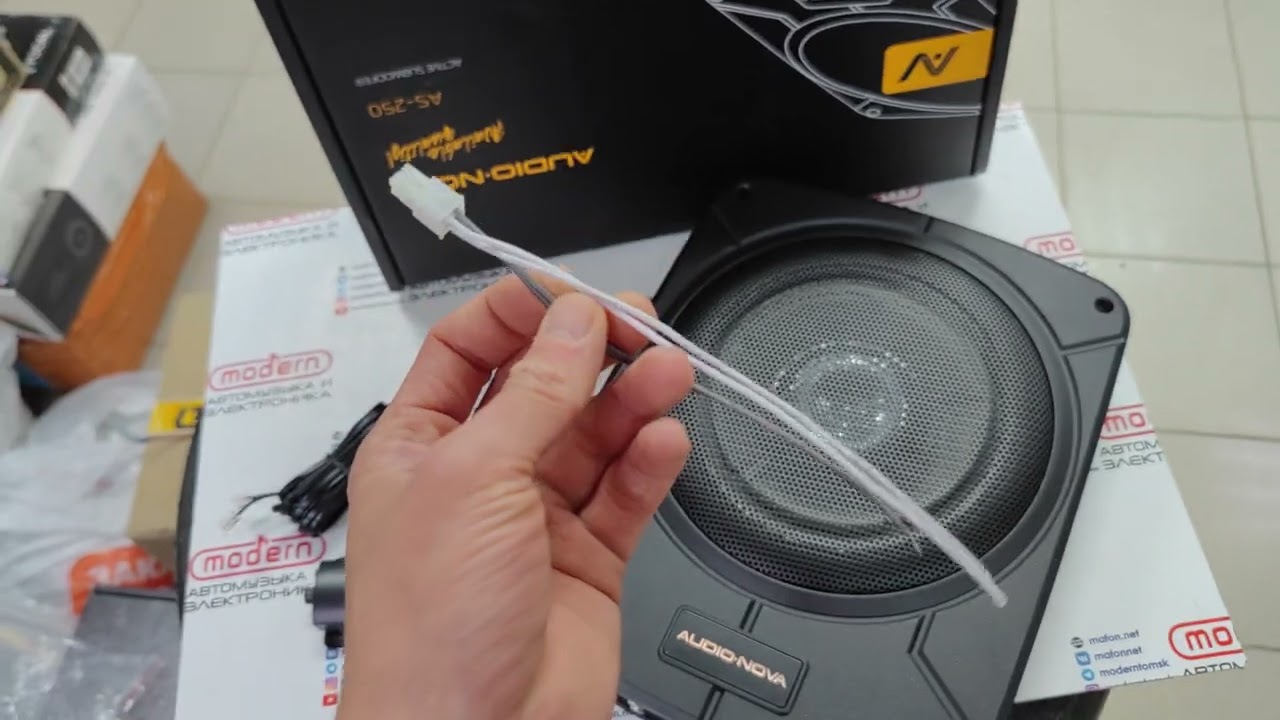 Новый активный подсидушечный сабвуфер Audio nova AS-250. Один из самых доступных по цене!