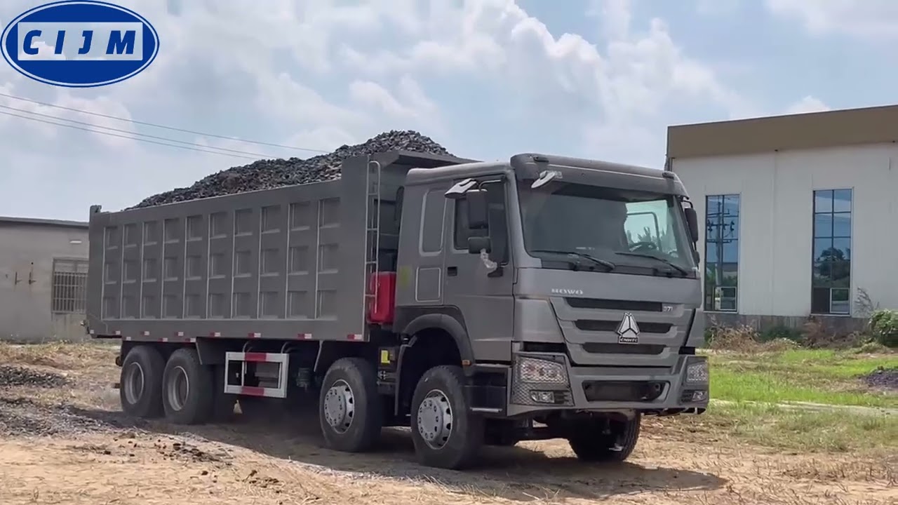 8x4 howo dump truck in practical application#factory #application #trucking