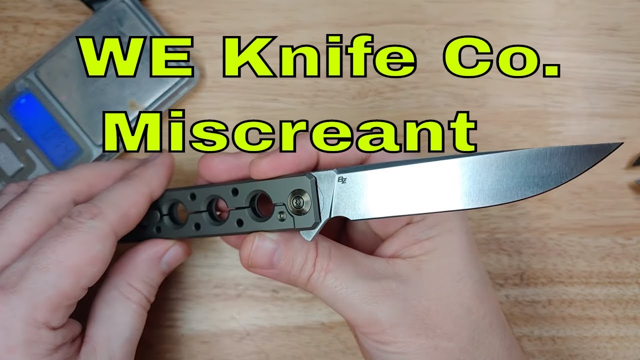 WE Knife and Brad Zinker Miscreant Overview