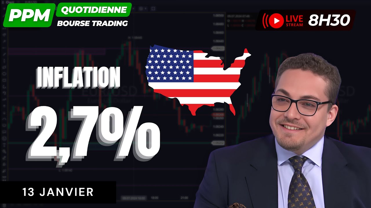 🚨 Inflation US & Tarifs Iran : Journée Cruciale à Wall Street | 🔴 LIVE PPM 8H30