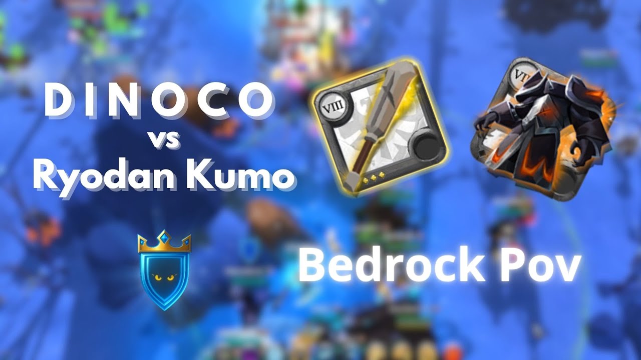 Bedrock Pov | Albion Online ZvZ | D I N O C O vs Ryodan Kumo