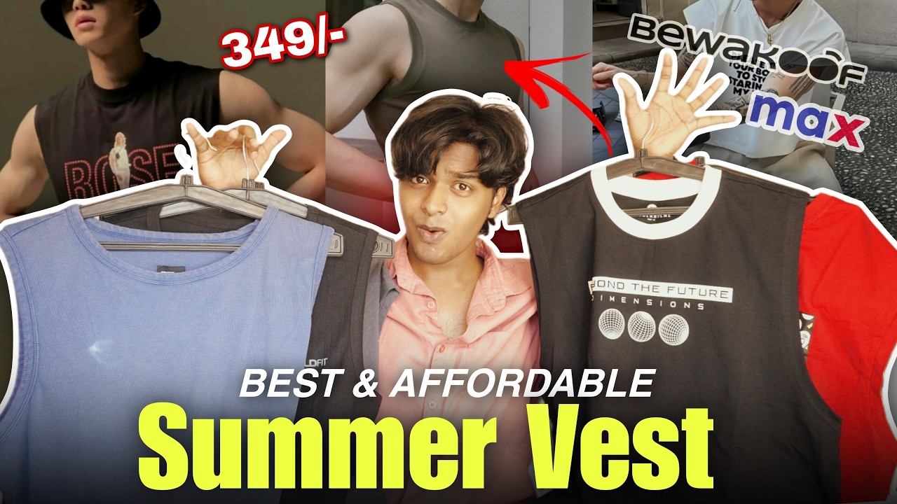 Aesthetic & Affordable : Best Summer Vests For Men &mdash; All Under 500/- \\ PistarDreams