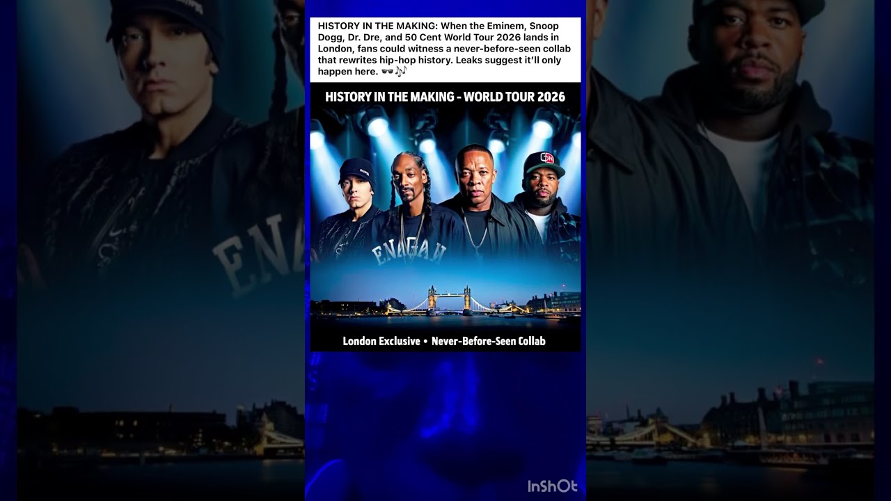 Eminem, Snoop Dogg, Dr. Dre & 50 Cent World Tour 2026 to Hit London With Exclusive Collab #viral
