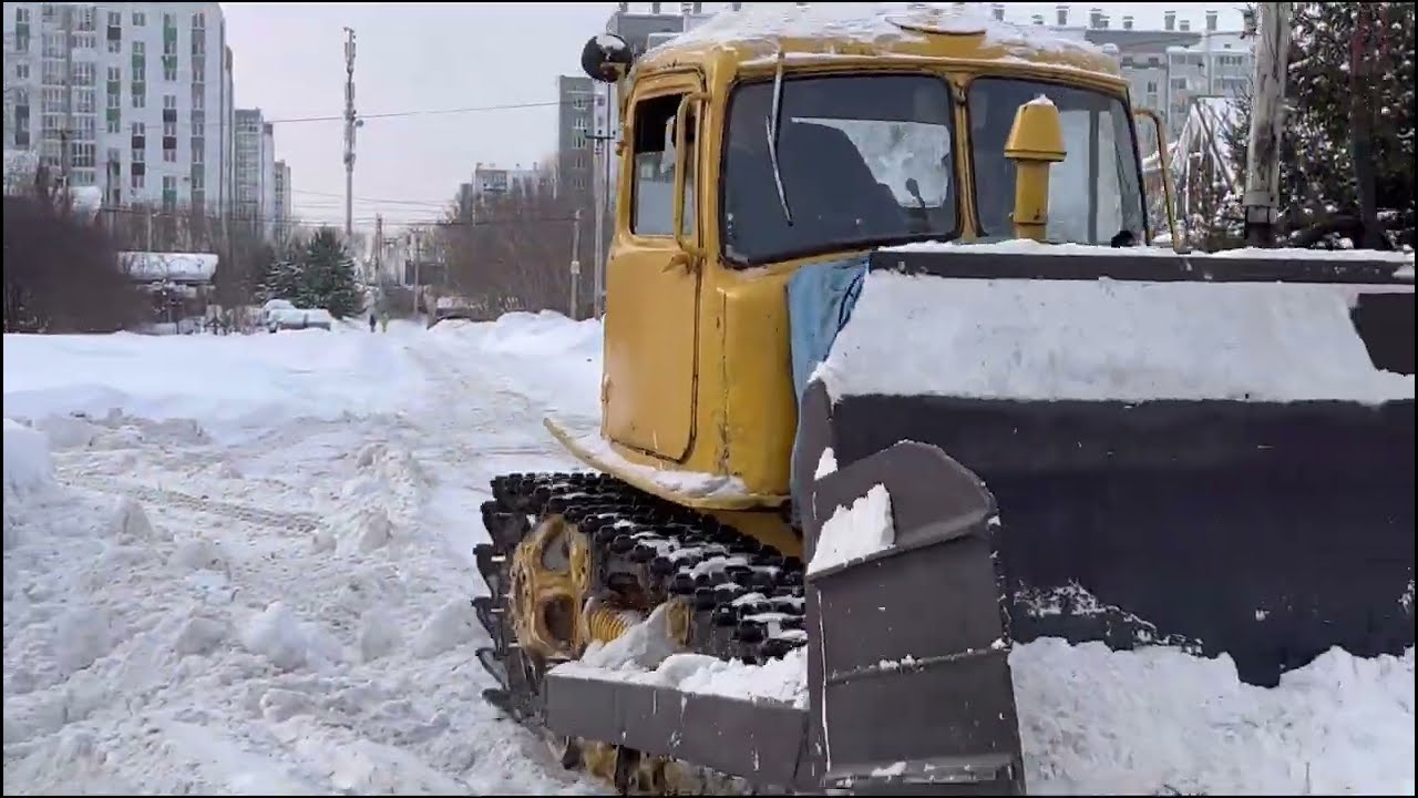 ДТ-75–испытание снегом💪💪💪🚜