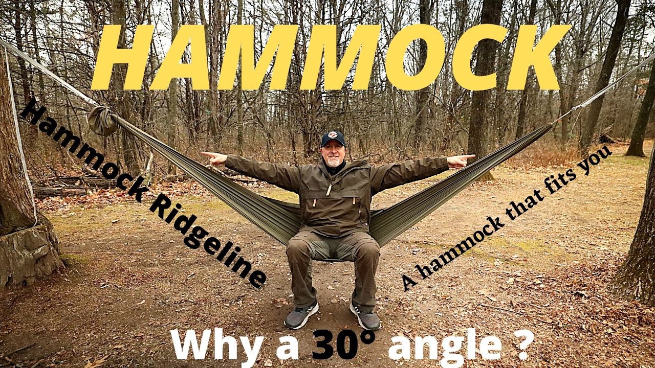 Q&A / Episode #2 / Hanging your hammock / Why the 30-degree angle  / Hammock Ridgeline