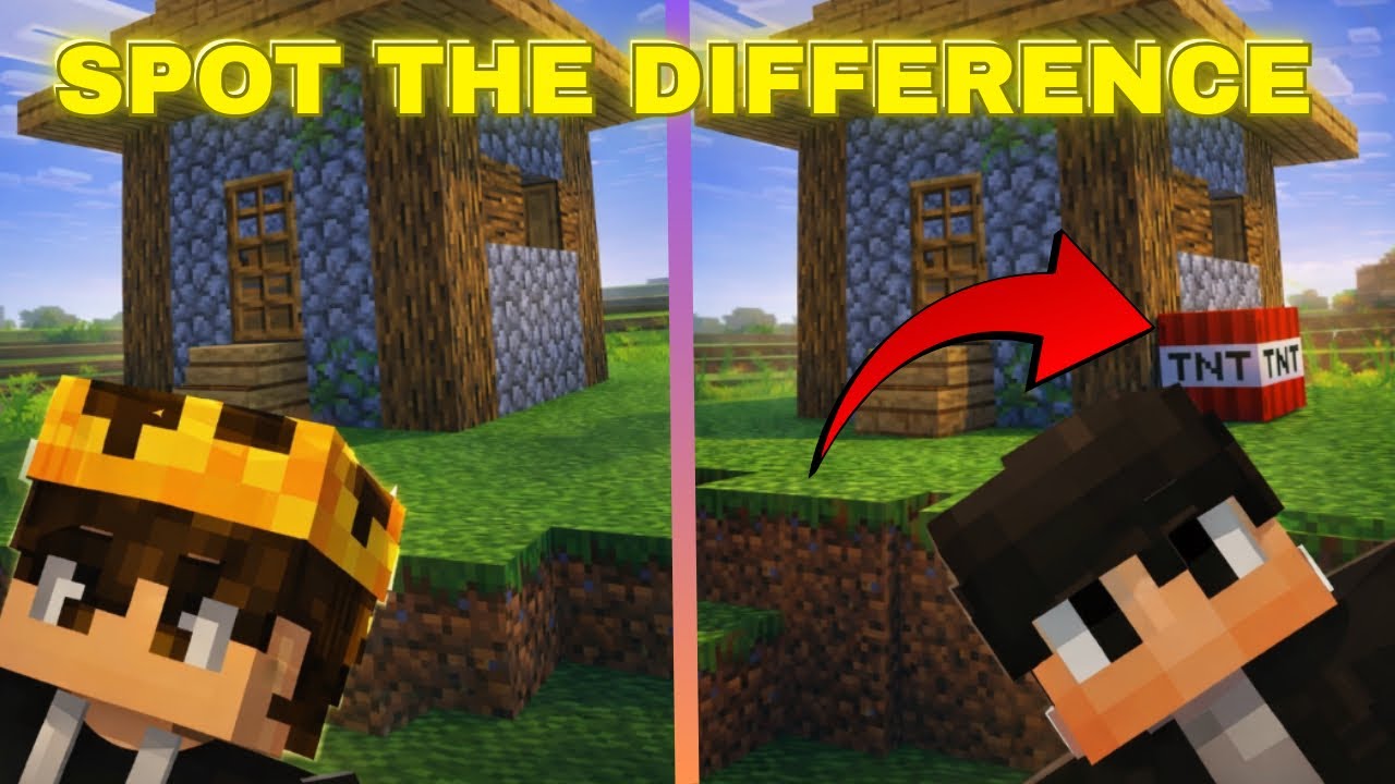 FORCING MY FRIENDS TO FIND DIFFERENCES WITH MINECRAFT STRUCTURES 