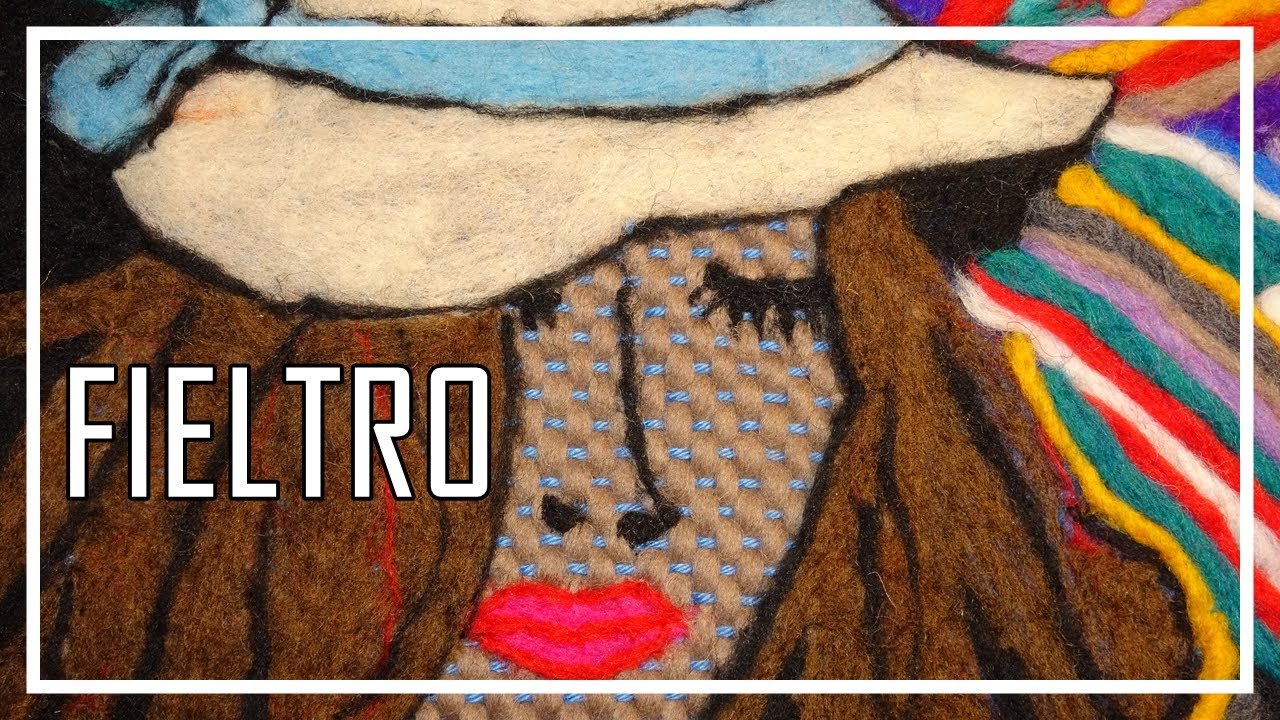 Tutorial Bordar  Vellon MUJER SOÑANDO Paso a Paso Pintar con Lana  Fieltro agujado seco Lanaterapia