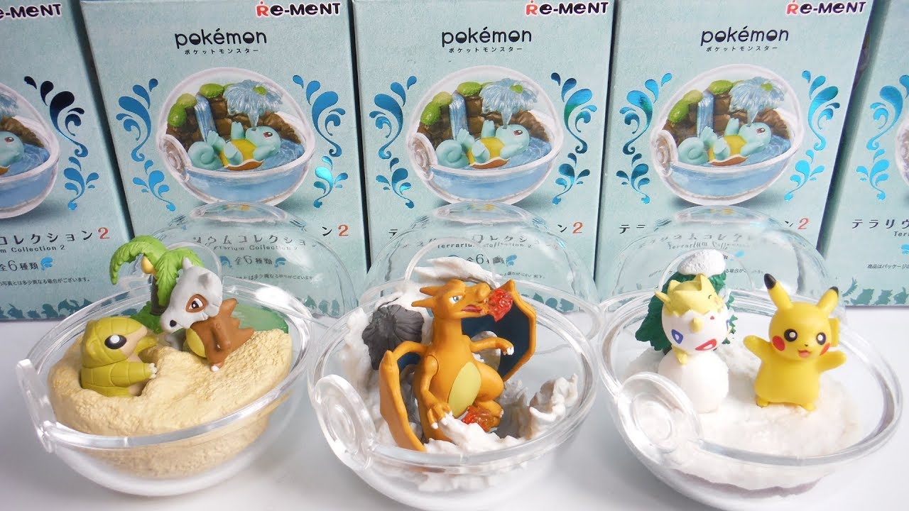Pokemon Terrarium collection2 全６種 開封 ポケモン テラリウムコレクション２ Figure ポケットモンスター リーメント RE-MENT