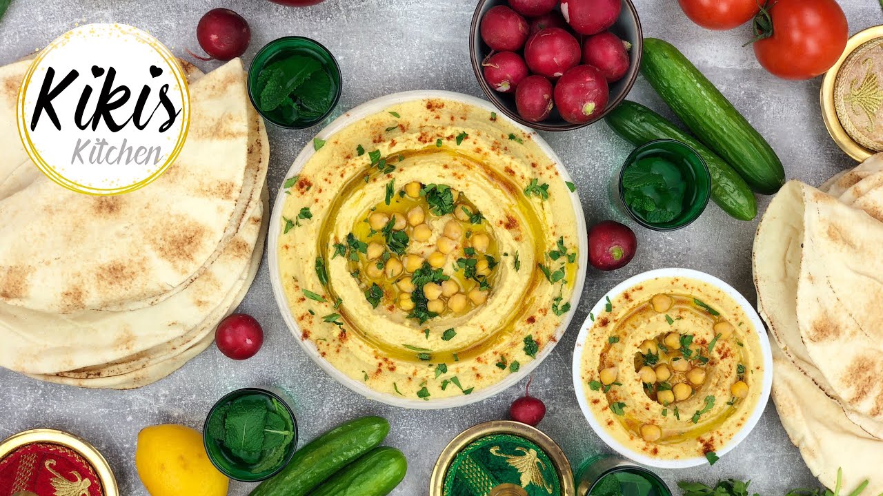 Original HUMMUS Rezept | Kichererbsenpaste mit Tahine | Hummus Bi Tahina | Hommus | vegan