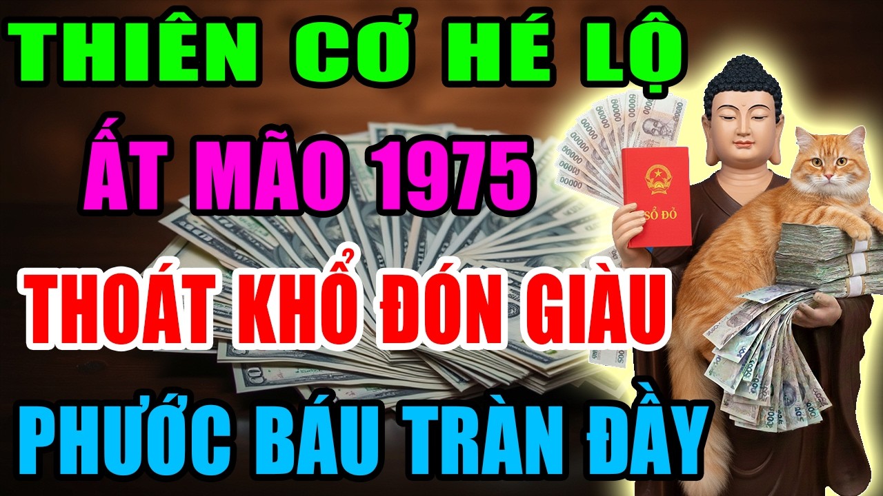 Thiên Cơ Hé Lộ: Ất Mão 1975 Sắp Thoát Khổ Đón Giàu, Vận Tiền Bật Mạnh, Phước Báu Tràn Đầy