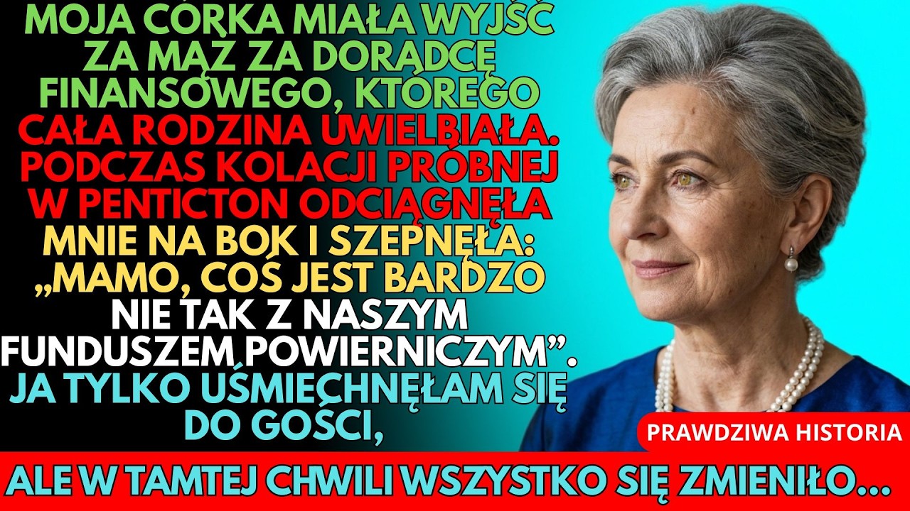 Na zaręczynach córki szepnęła mi: „Mamo, sprawdź jego referencje natychmiast!”