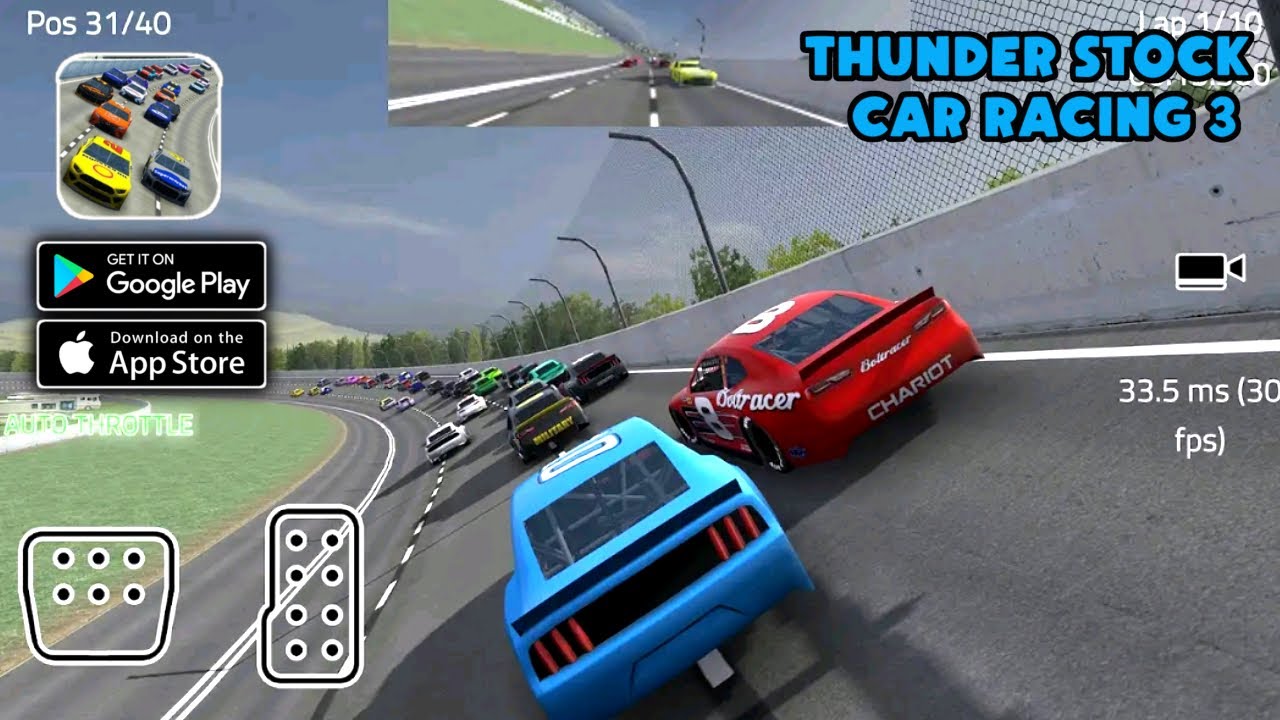Thunder Stock Car Racing 3 Gameplay (Android,IOS)