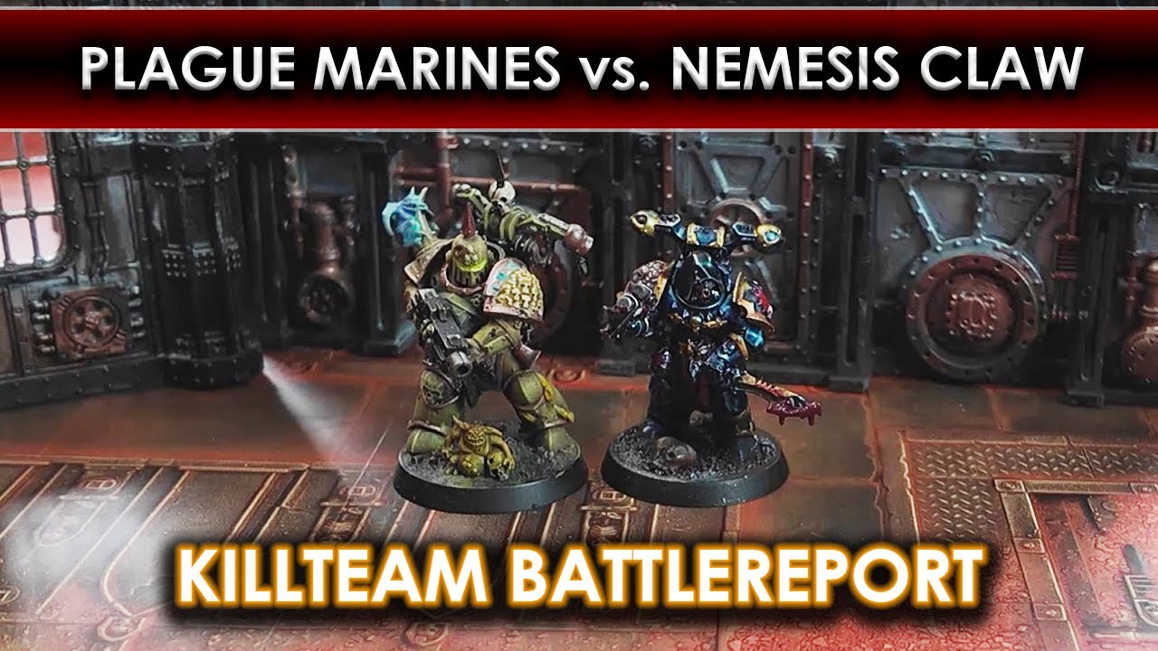 Plague Marines vs Nemesis Claw - Einsteigerreport - Killteam 2024 Battlereport