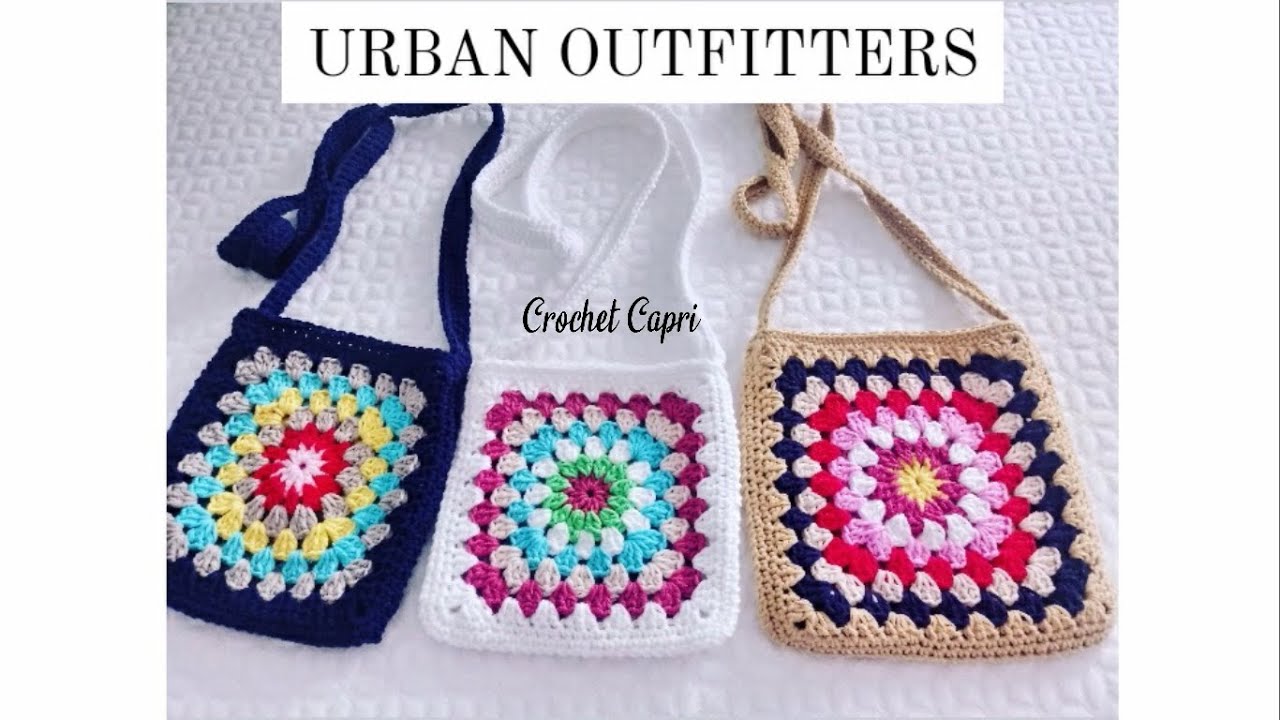 BOLSO URBAN OUTFITTERS A CROCHET👜 #crochet #granny #bagcrochet #bolsocrochet #diy