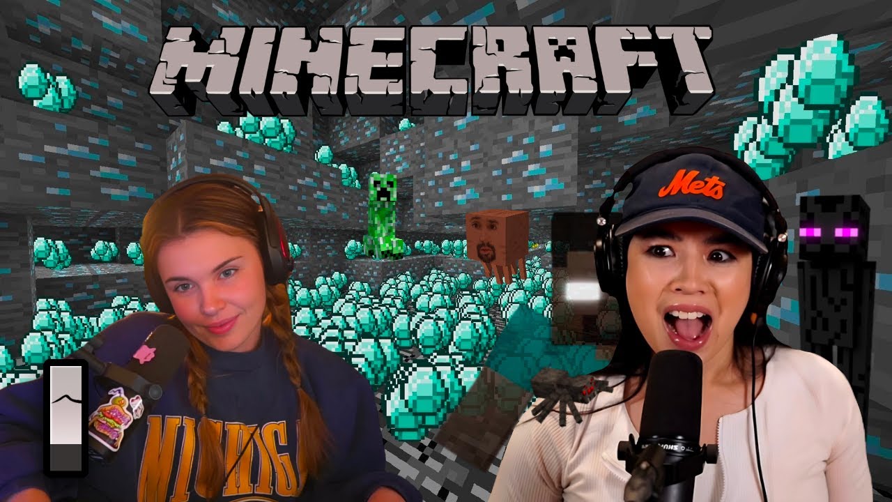 carolinekwan and samwitch Minecraft SPEEDRUN (Ep 1) | (MULTI-CAM)