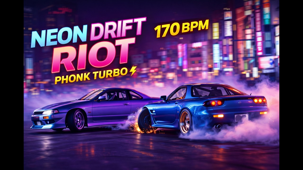 NEON DRIFT RIOT ⚡ | PHONK CHASE (170 BPM)