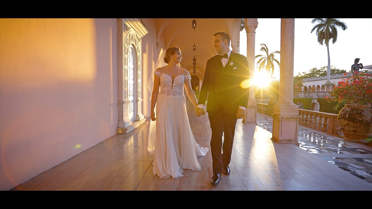 Alyx & David / Sarasota Ringling Museum Courtyard & Ca&rsquo; d&rsquo;Zan Wedding
