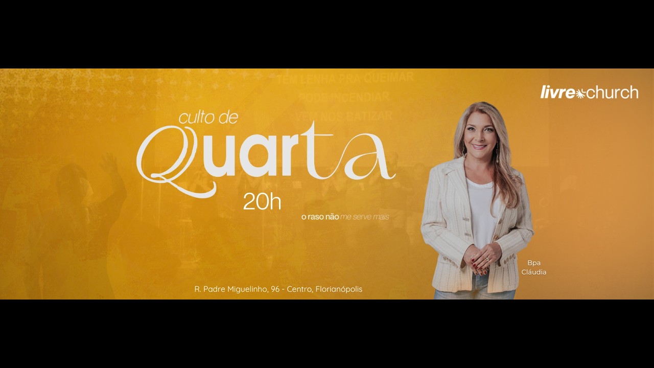 Igreja Livre em Jesus-LivreChurch - Culto ao vivo - Bispa Claudia Pereira - 11.02.2026