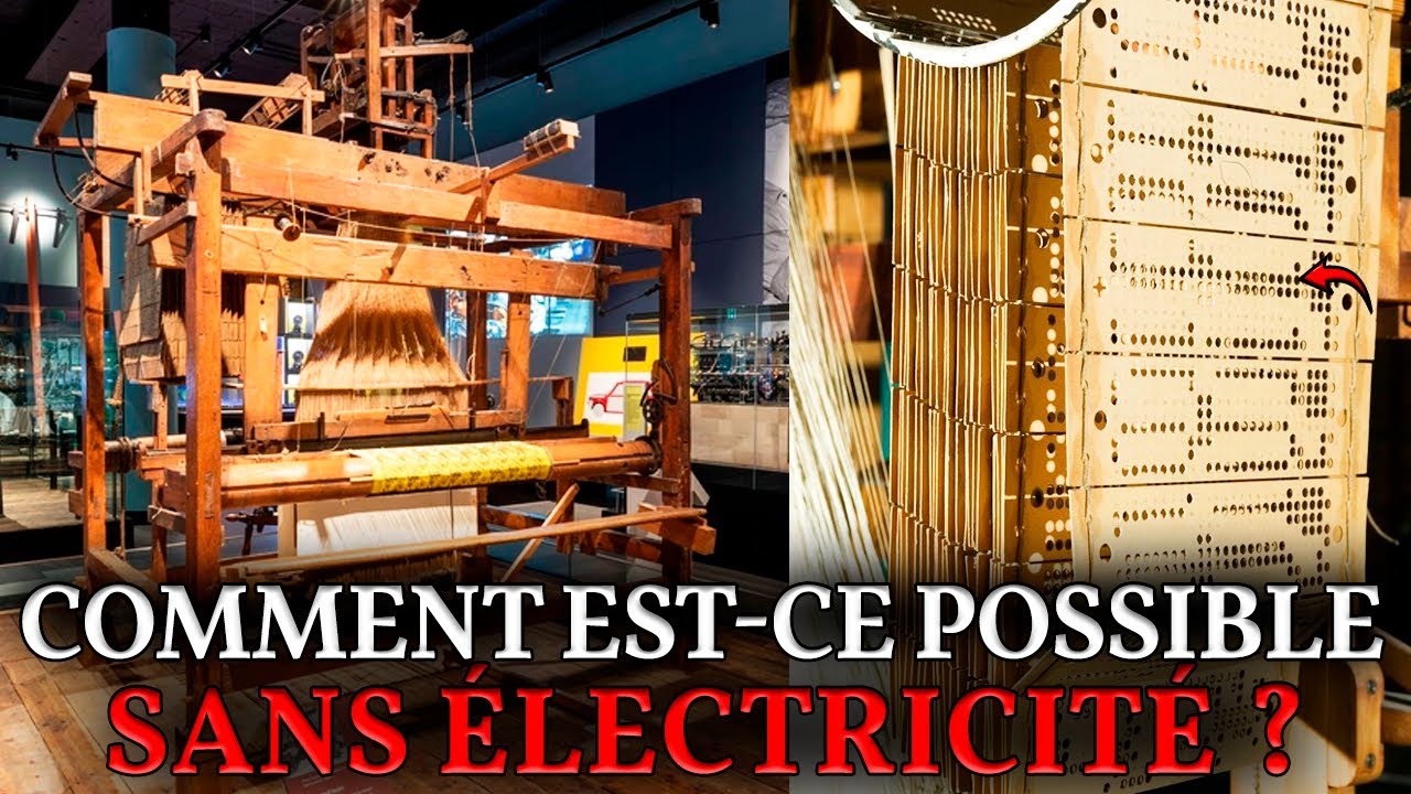 Le premier ORDINATEUR de 1801. Le métier Jacquard : programmation avant l'électricité !