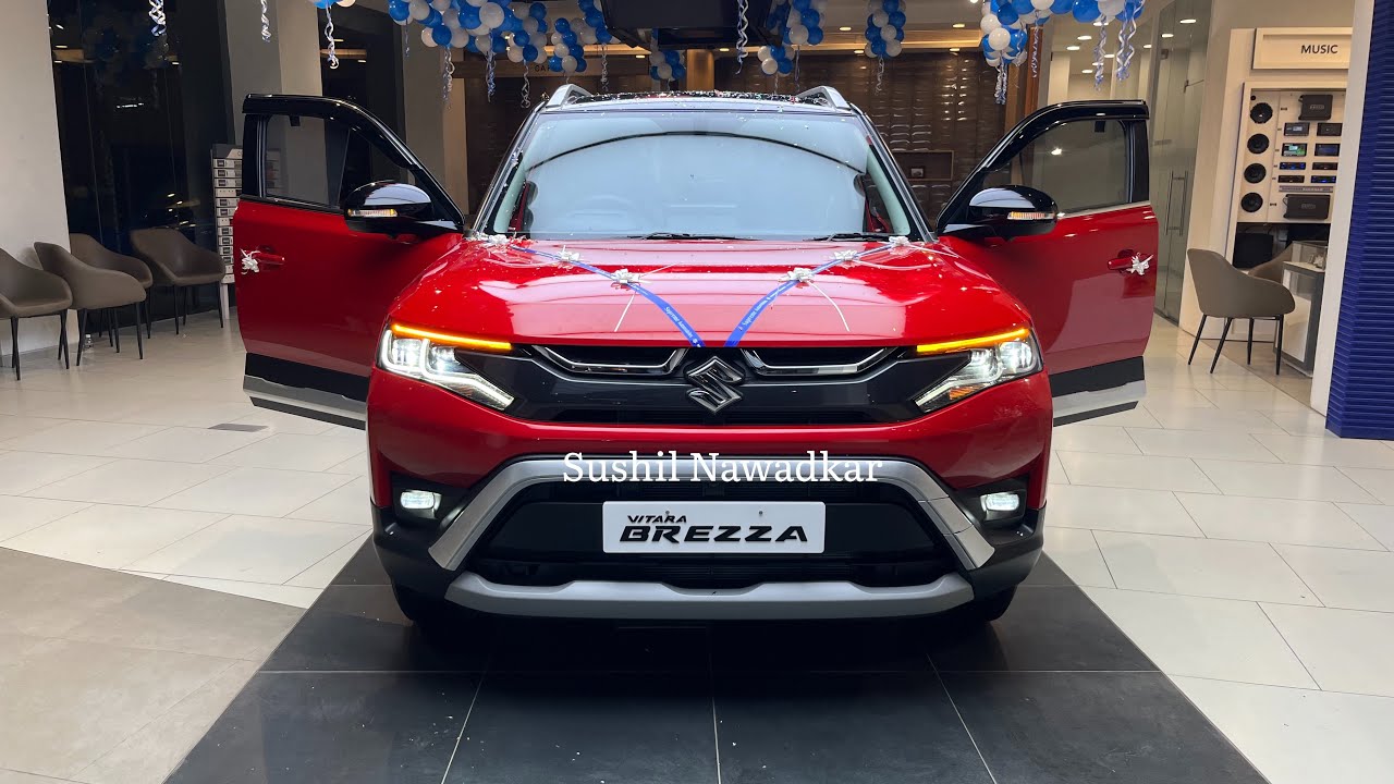 First look of Hot & Techy Brezza 2024 in showroom | Sushil Nawadkar