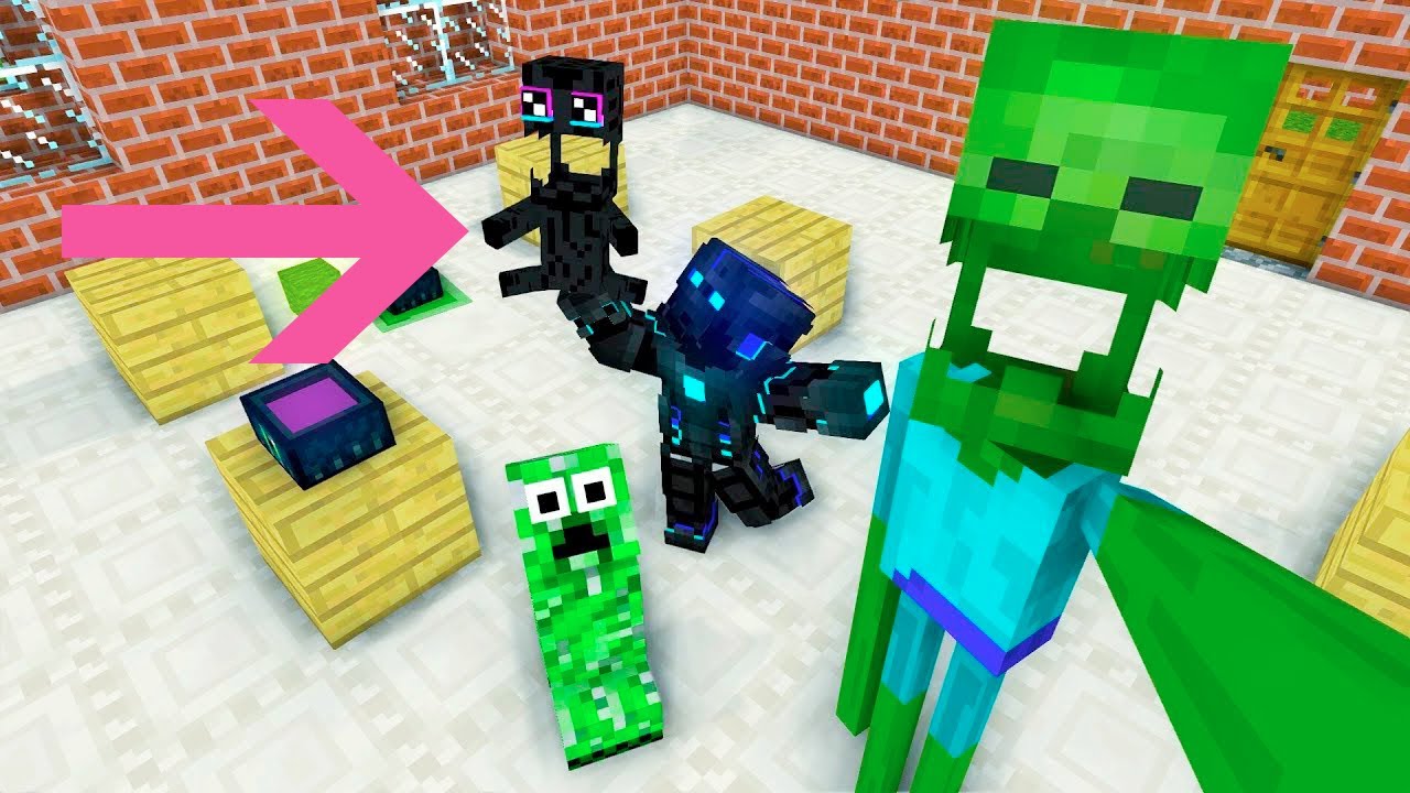 Monster School : BREWING ENDERMAN Challenge - Minecraft Animation CATROON