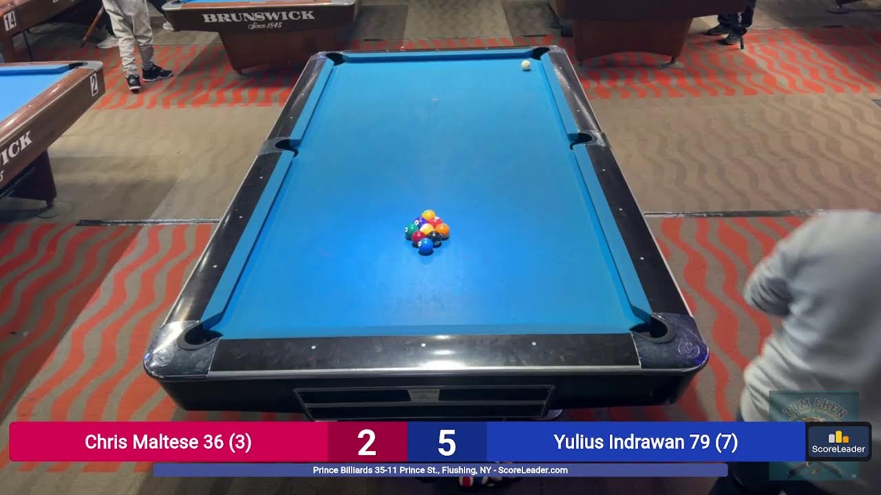 Prince Billiards League Night - Chris Maltese vs Yulius Indrawan
