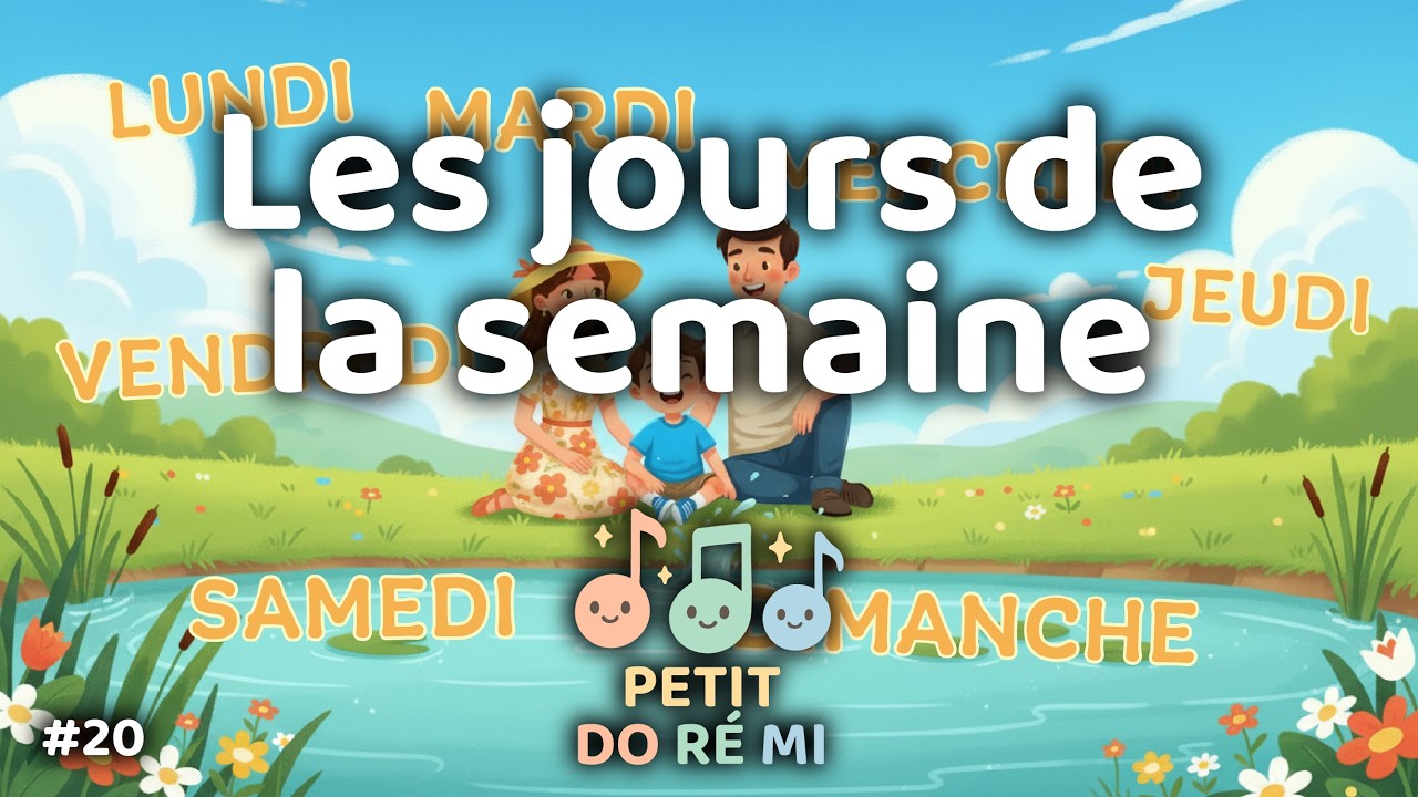 Les jours de la semaine 📅 | Comptine éducative (2–6 ans) | Petit Do Ré Mi