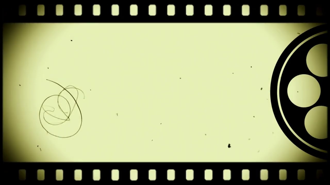 Vintage Film Reel Background | Retro Film Grain Movie Frame Loop