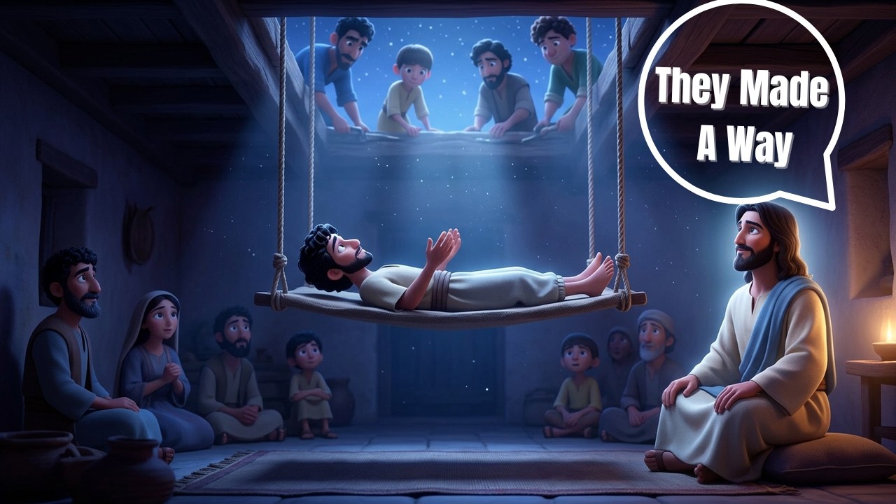 They Broke the Roof to Meet Jesus! 🏠(True Friendship)