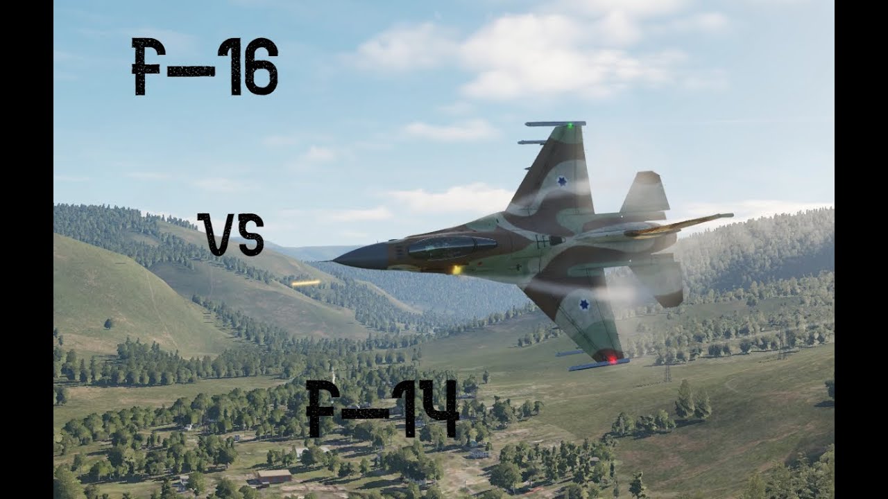 DCS F-16 vs F-14 Dogfight