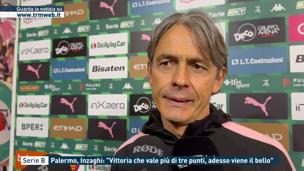 Serie B - Palermo, Inzaghi: 