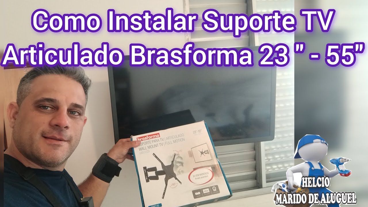 Como Instalar Suporte de TV Articulado Brasforma 23