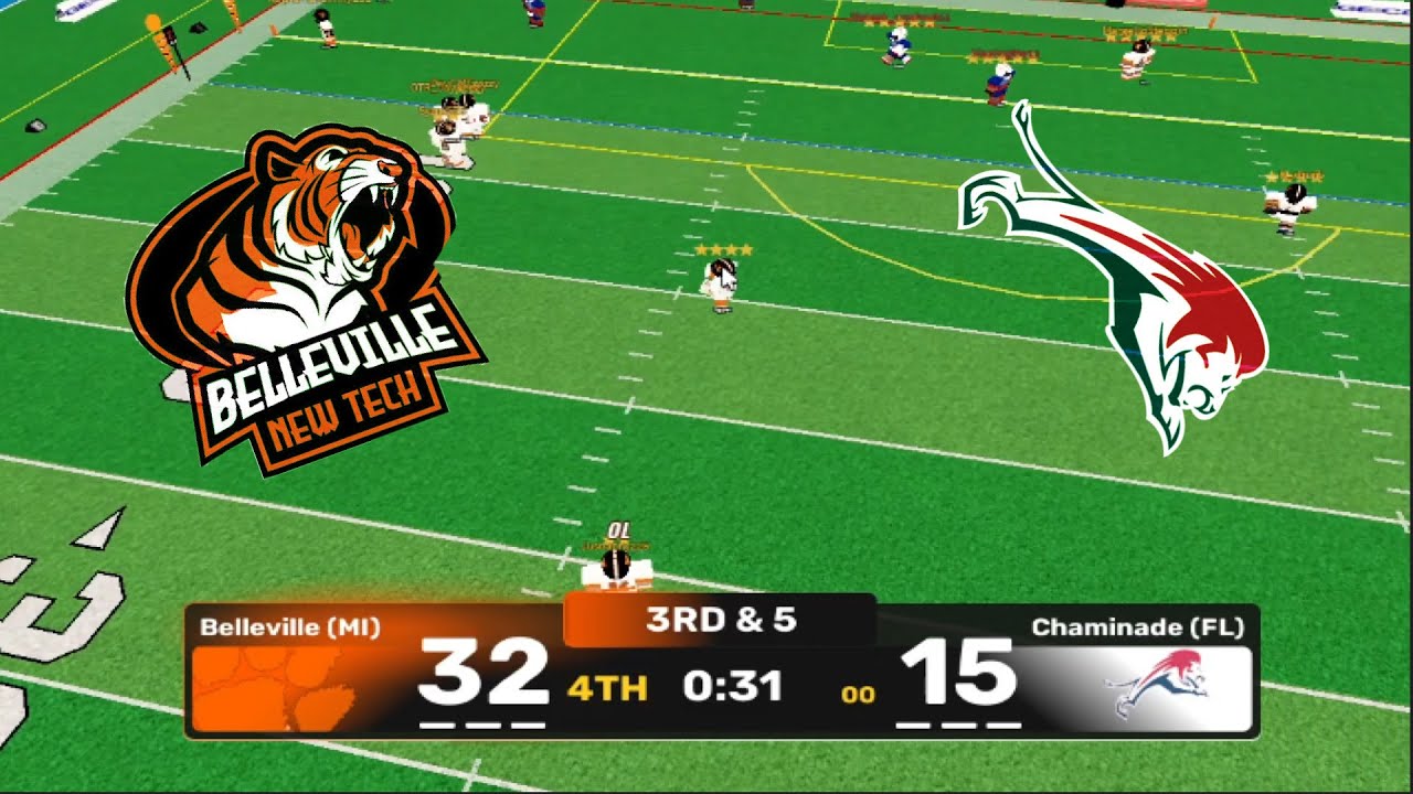 Belleville vs Chaminade - Roblox - Under The Lights V3 - Sideleague