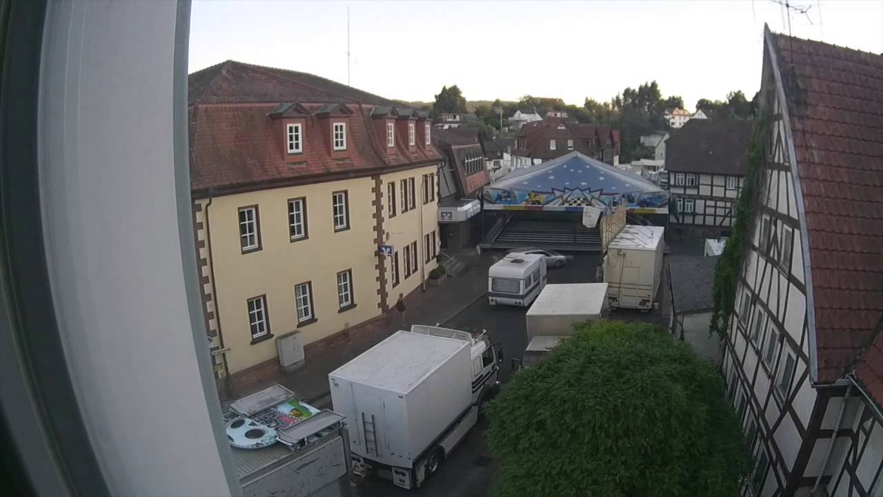 Schlitzer Trachtenfest 2015 - Aufbau Autoscooter Timelapse