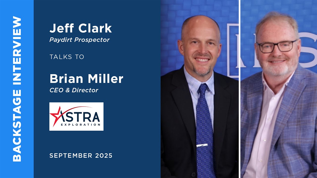Brian Miller of Astra Exploration Inc. talks to Jeff Clark at the September Metals Investor Forum