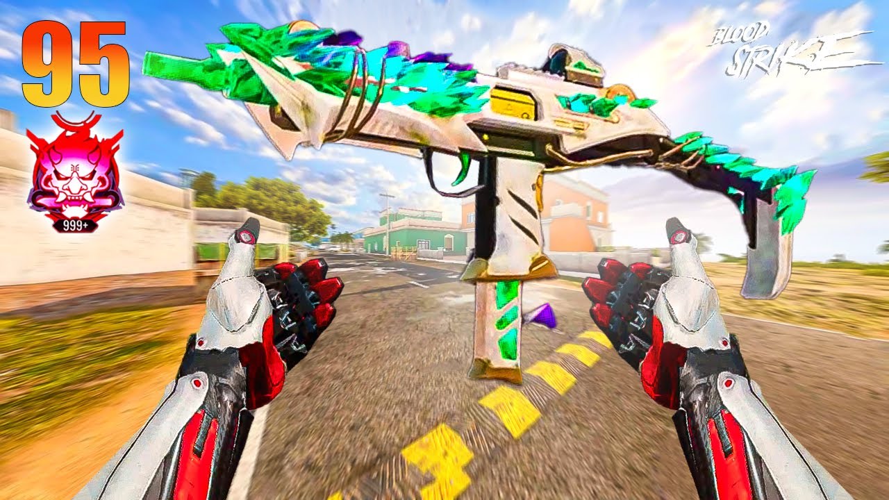 BLOOD STRIKE - NEW ULTRA UZI JADESPIKE - 95 KILLS Zombie Mode Gameplay MAX GRAPHICS 4k