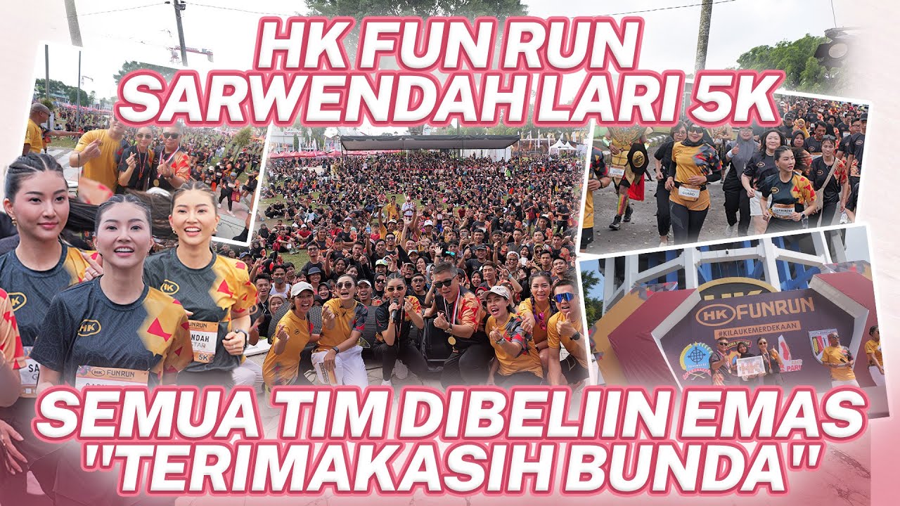 PERTAMA KALI SARWENDAH IKUT FUN RUN | SEMUA TIM DIBELIIN EMAS