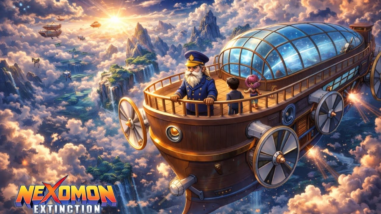 Naik pesawat udara dan tiba di drake isle - Nexomon Extinction part 6