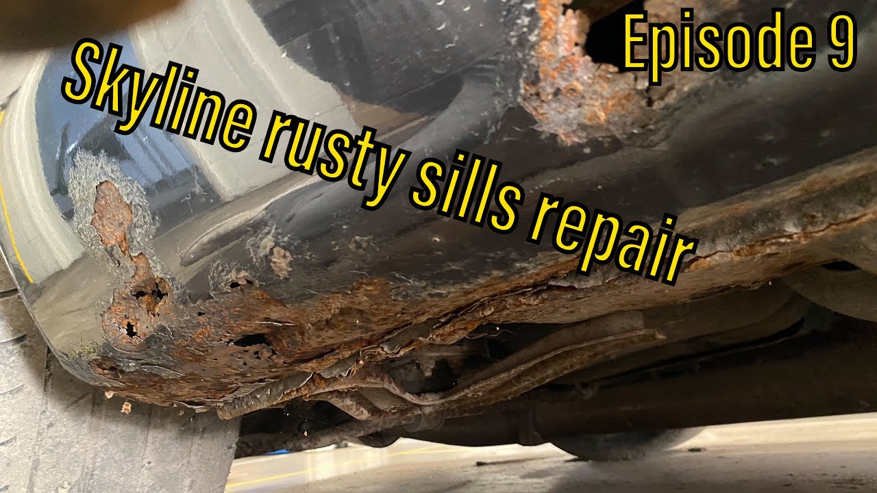 R33 Skyline Project rusty sills, arches & strut tops repaired (2021) Episode 9