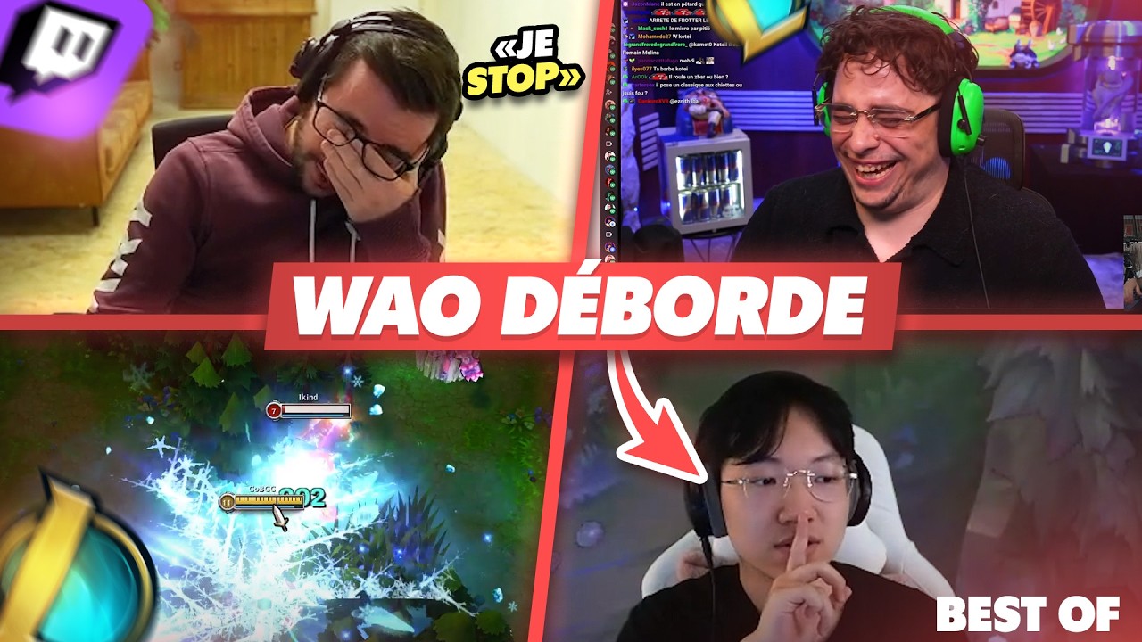WAO GLISSE SUR LE STREAM DE KAMETO - Best Of LoL #1457 R&eacute;actions
