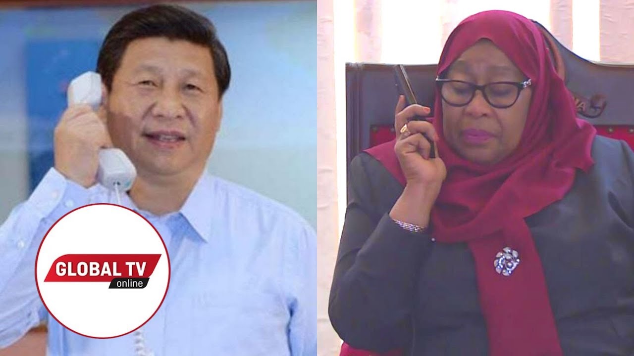 RAIS SAMIA AMPIGIA SIMU RAIS WA CHINA AKIWA IKULU DODOMA...