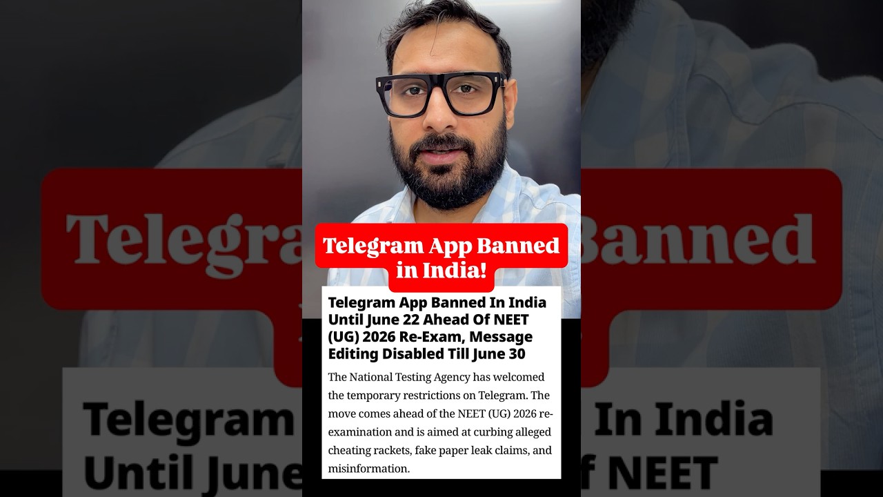 Telegram App banned in India! #ankitsir #telegram #upsc #neet #telegramban