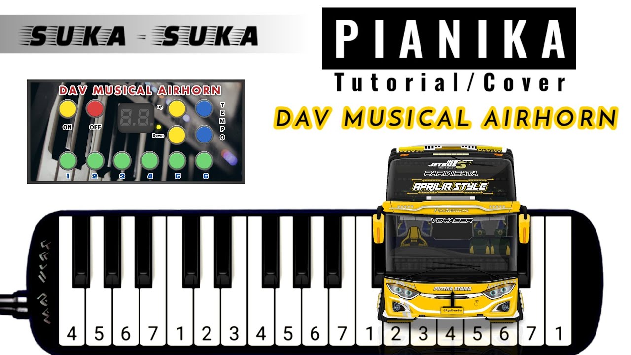 DAV MUSICAL AIRHORN - Pianika Telolet Basuri SUKA SUKA REMIX
