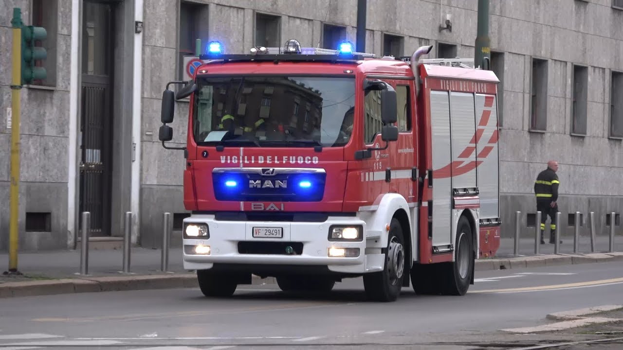 [PNEUMATICA] NEW APS MAN TGM VIGILI DEL FUOCO MILANO IN SIRENA