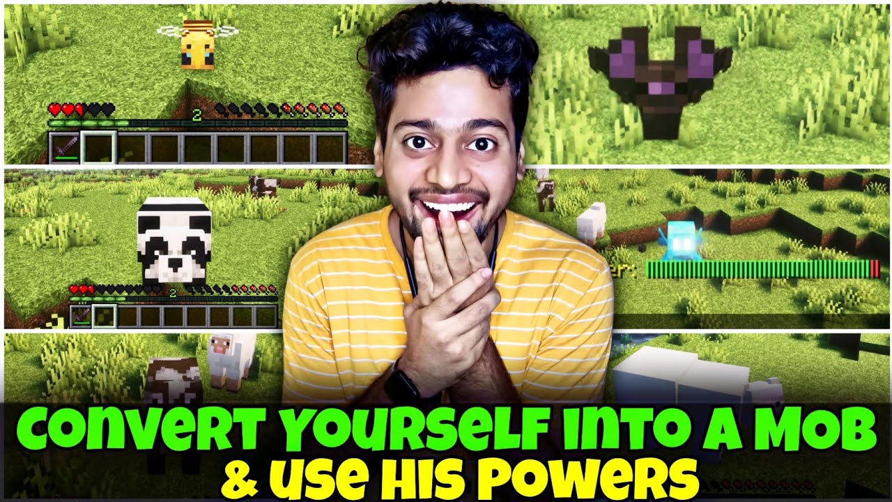 Convert Youself Into Any MOB & Use His Powers 😍 | Morph Plugin Tutorial
