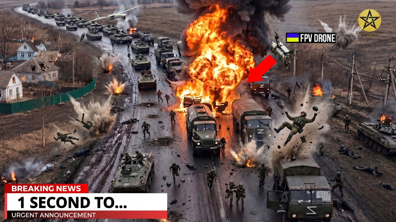 Ukrainian Drones CAUGHT 44 Russian Military Vehicles Entering Pokrovsk &mdash; Then THIS Happened...