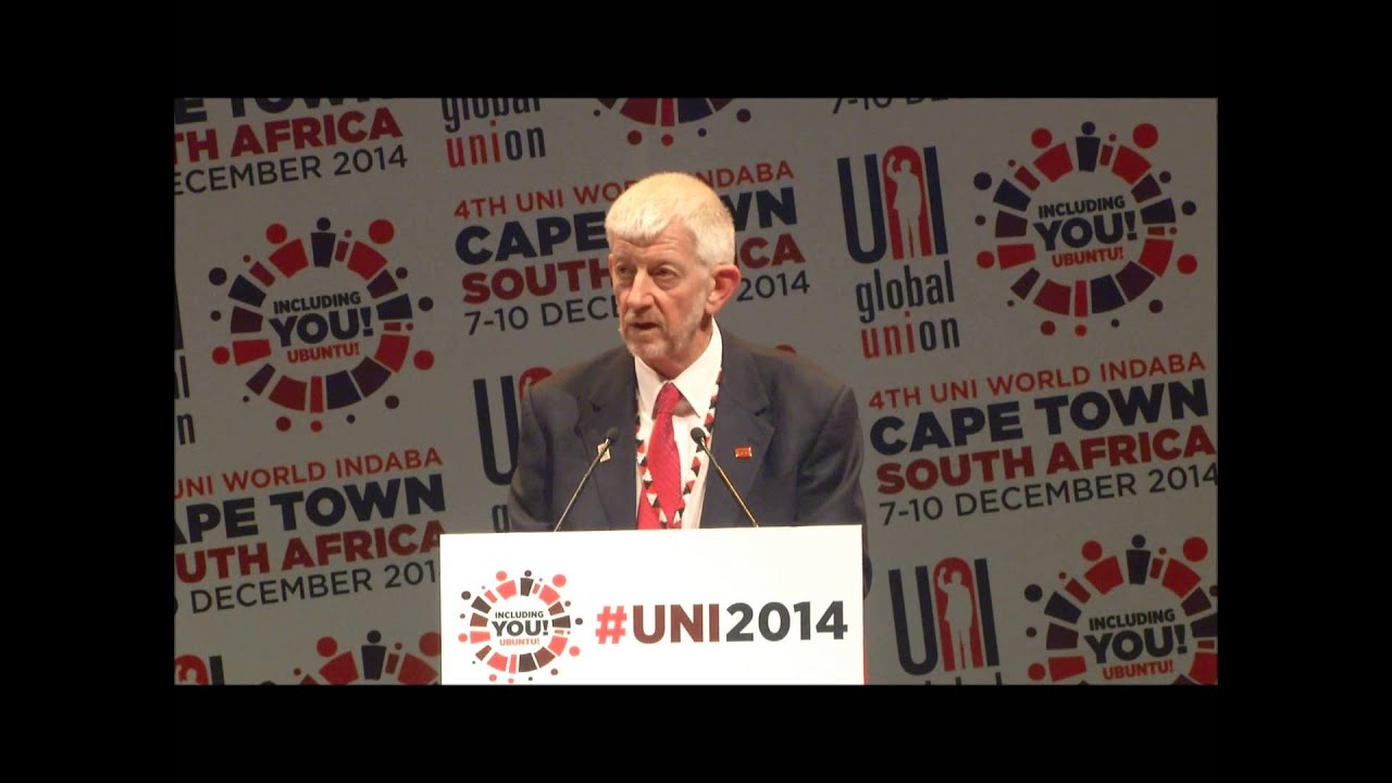 Joe de Bruyn speech at UNI World Congress